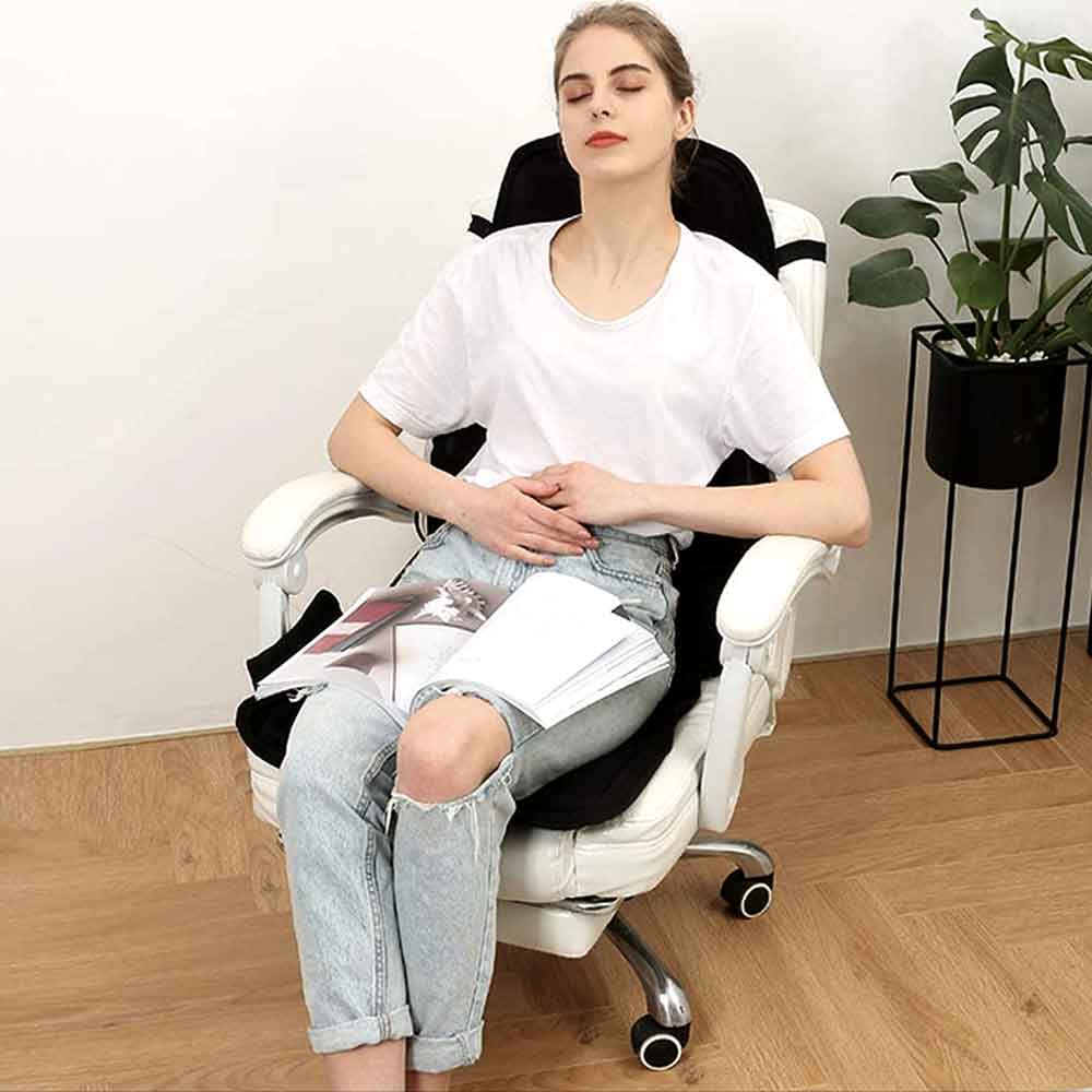 Heated Massage Cushion with Adjustable Settings – Ergonomic Comfort Design