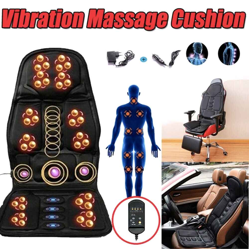 Heated Massage Cushion with Adjustable Settings – Ergonomic Comfort Design