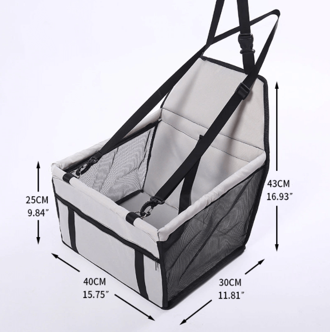 Pet Safety Car Seat with Secure Harness Straps for Comfortable Travel