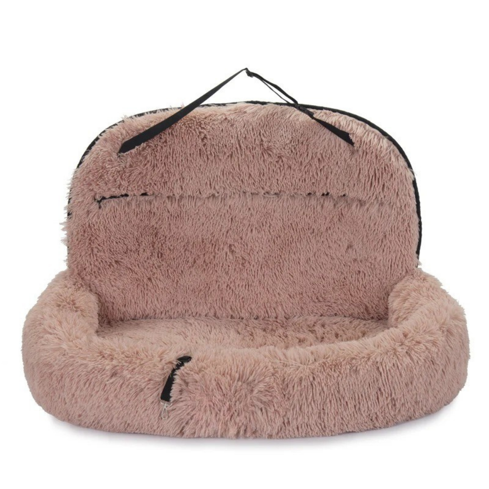 Pet Travel Bed with Memory Foam Cushion – 2-in-1 Comfort Design