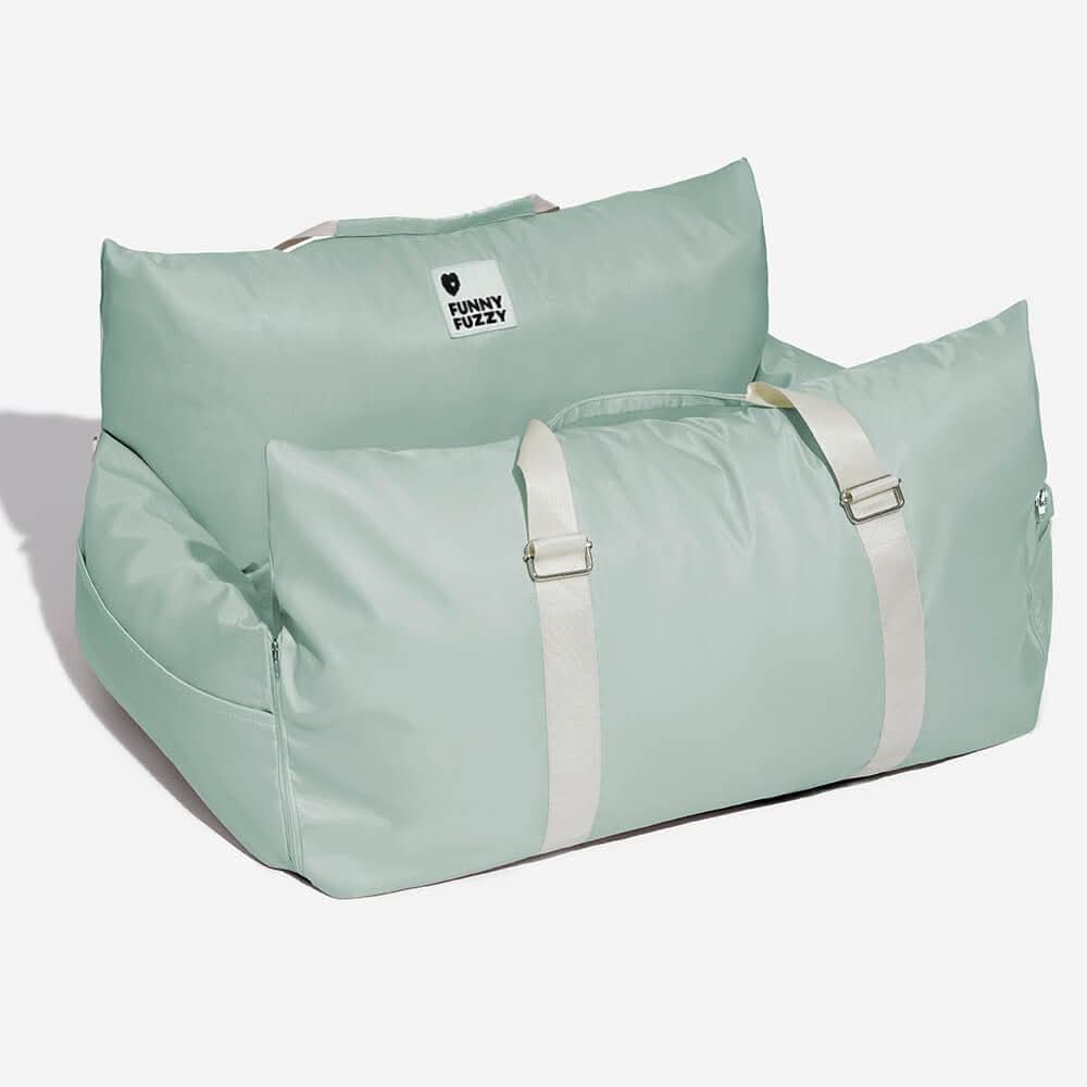 Dog Car Seat Bed with Adjustable Safety Straps & Non-Slip Base for Travel