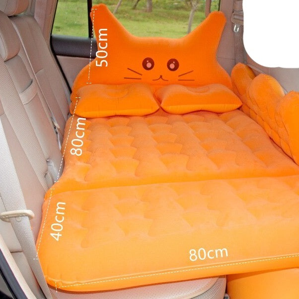 Inflatable Cat Car Seat Bed with Soft Pillow – Safe Travel for Pets