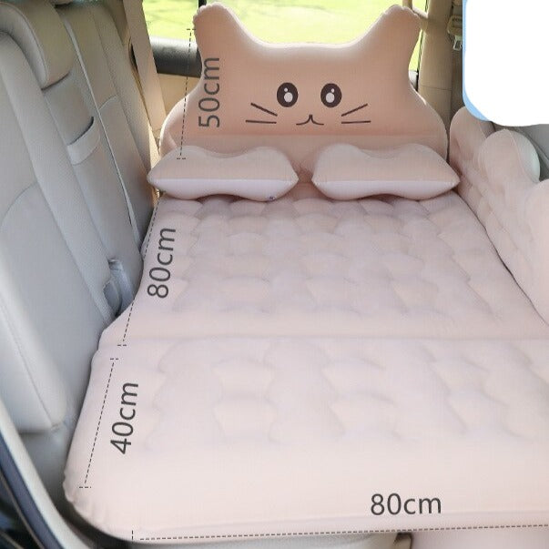 Inflatable Cat Car Seat Bed with Soft Pillow – Safe Travel for Pets