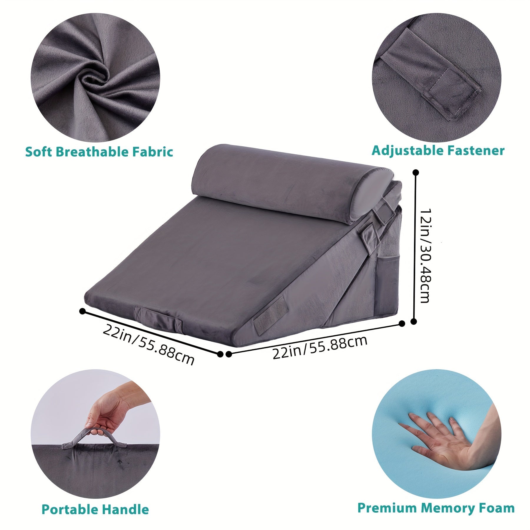Ergonomic Adjustable Wedge Pillow for Relaxation – Versatile Comfort Support