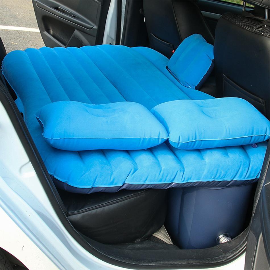 Inflatable Car Mattress with Electric Pump – Foldable Travel Bed for Camping