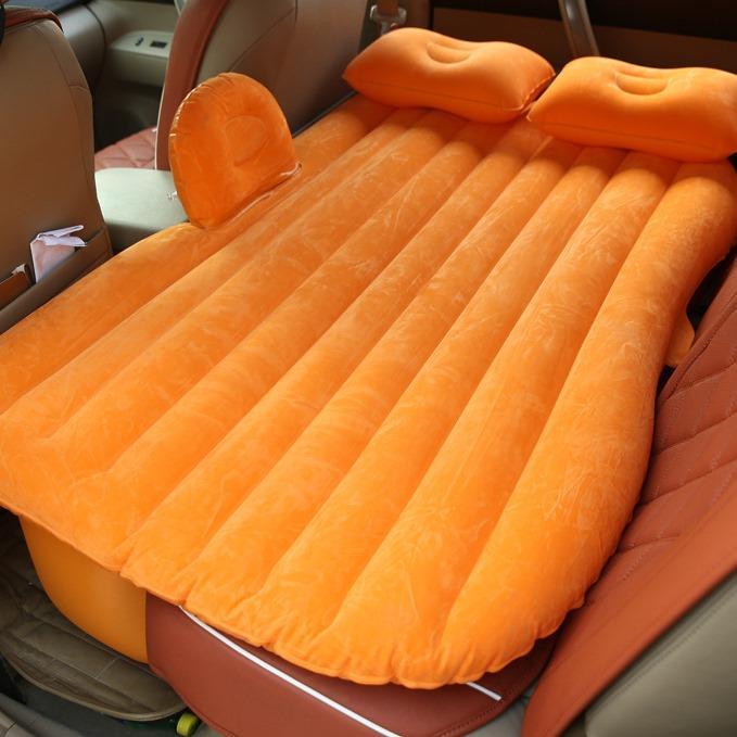 Inflatable Car Mattress with Electric Pump – Foldable Travel Bed for Camping