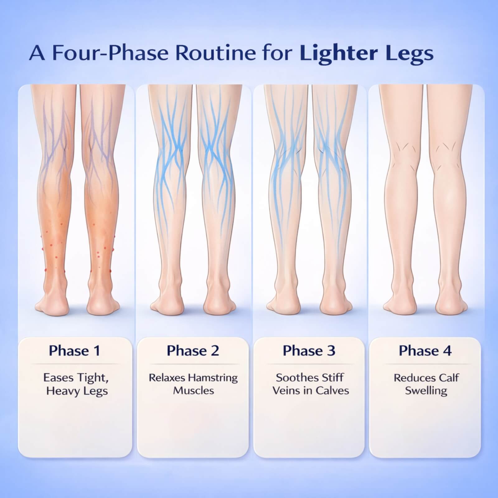 Rechargeable Portable Leg Massager with Wireless Air Compression and 15-Minute Timer
