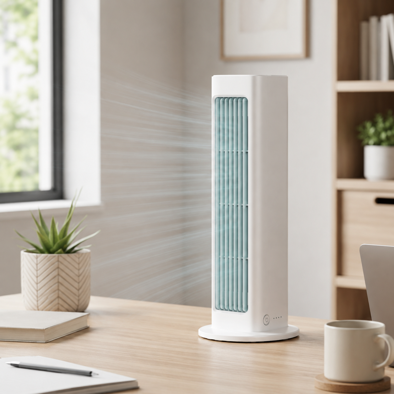 Oscillating Tower Fan - Compact Design for Effective Airflow and Comfort