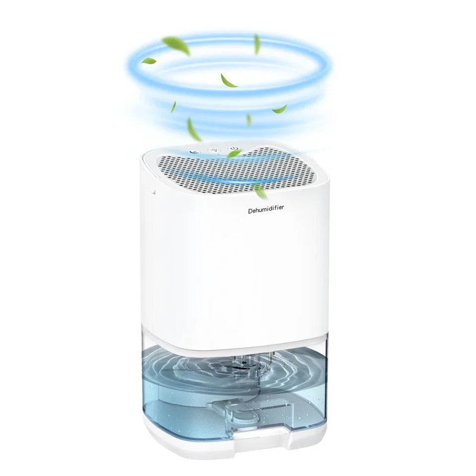 2-in-1 Air Purifier and Dehumidifier with 1000ml Tank and Night Light