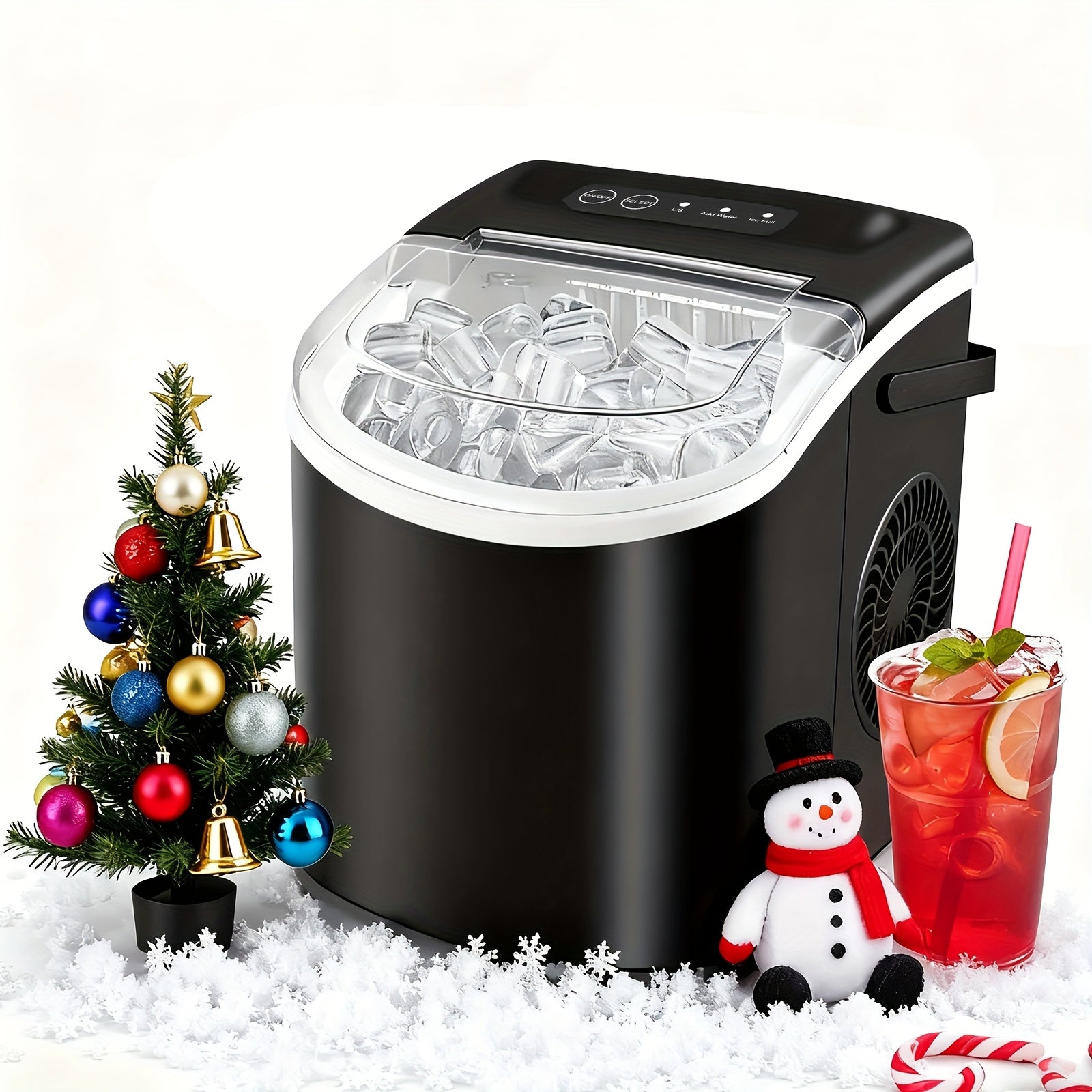 Portable Countertop Ice Machine – Fast Ice Production for Home & Office