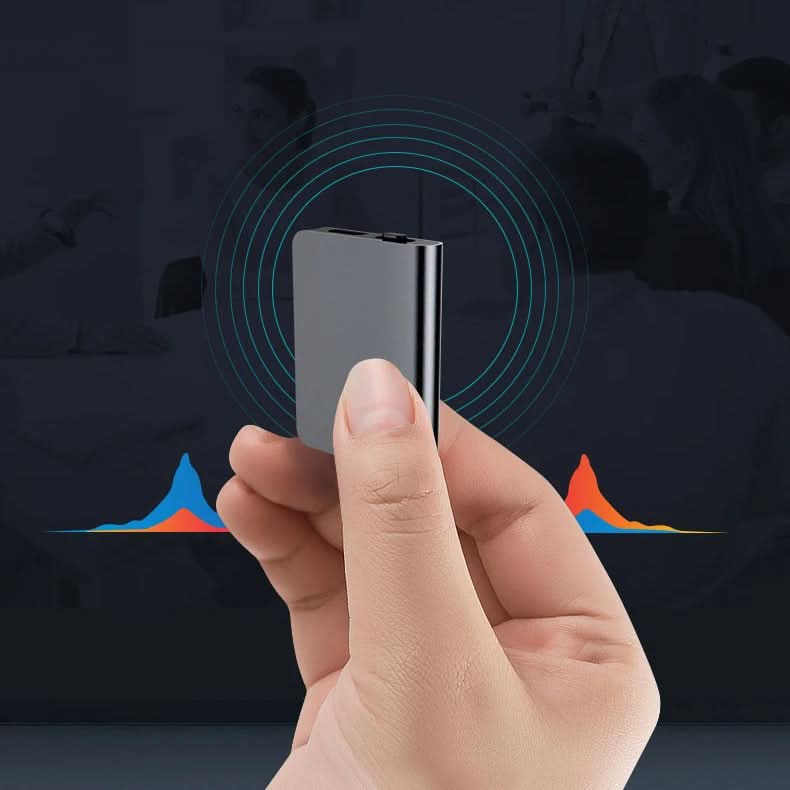 Mini Voice Recorder with Noise Cancellation | 8GB | 50 Hours Battery | WAV