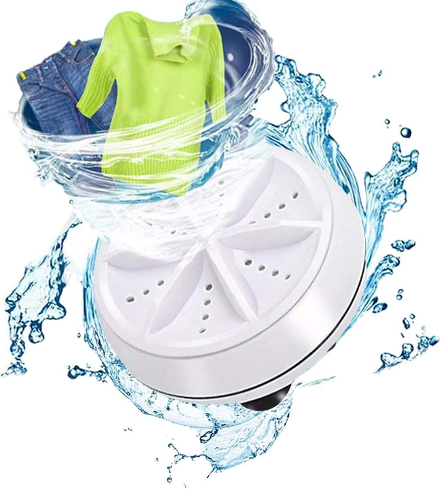 Portable Mini Washing Machine with Ultrasonic Technology for Versatile Cleaning