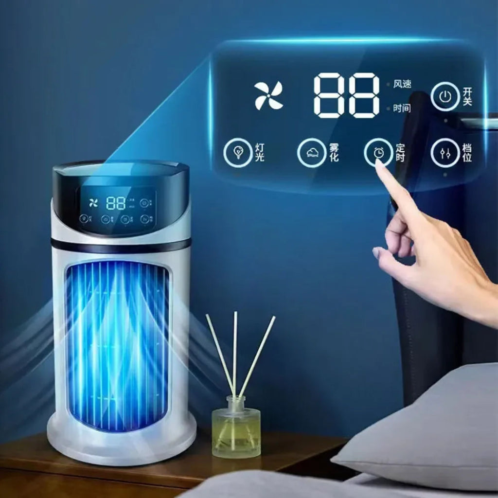 Portable Air Cooler with Humidifier – Compact Evaporative Fan for Comfort
