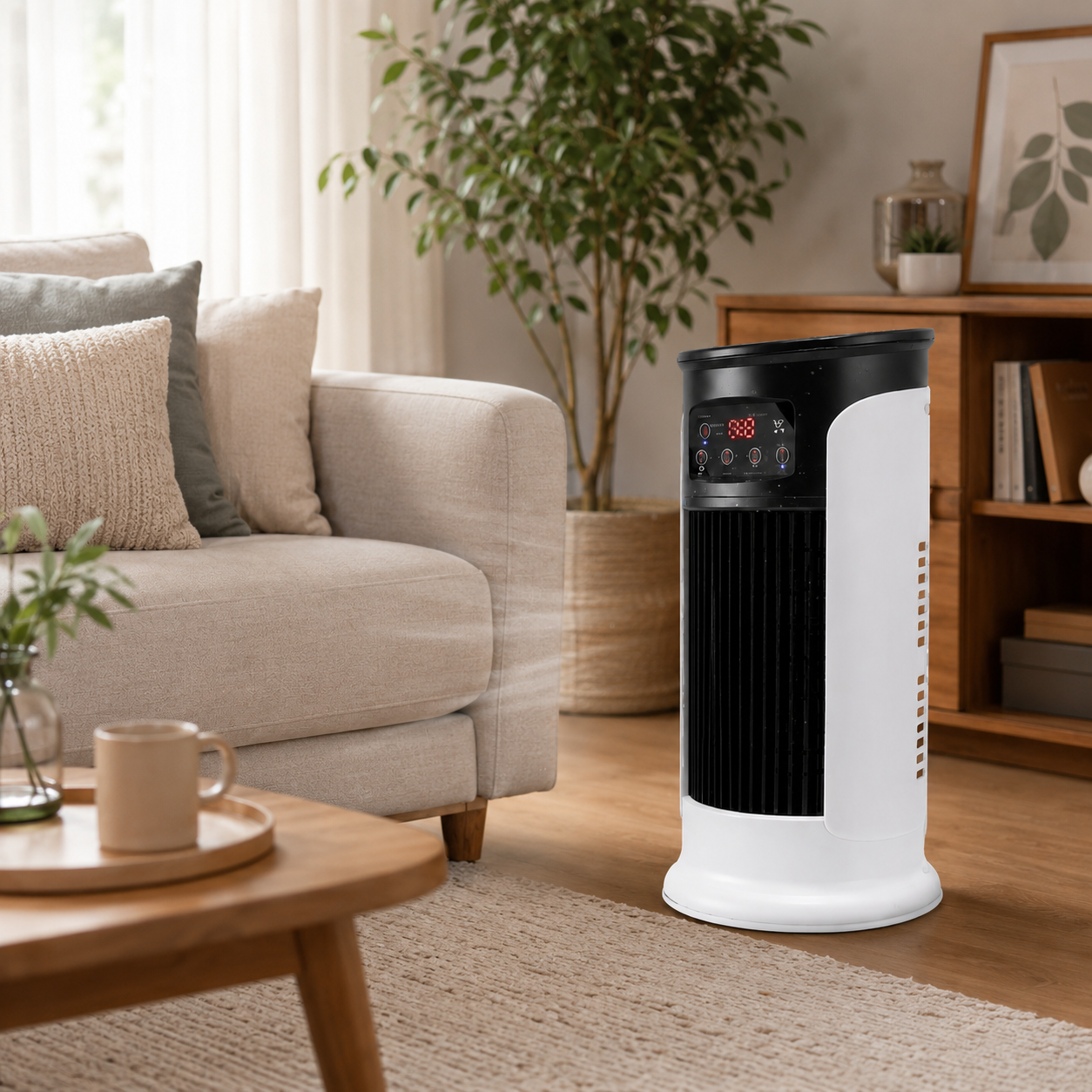 Portable Air Conditioner with Dehumidifier and Energy-Saving Features