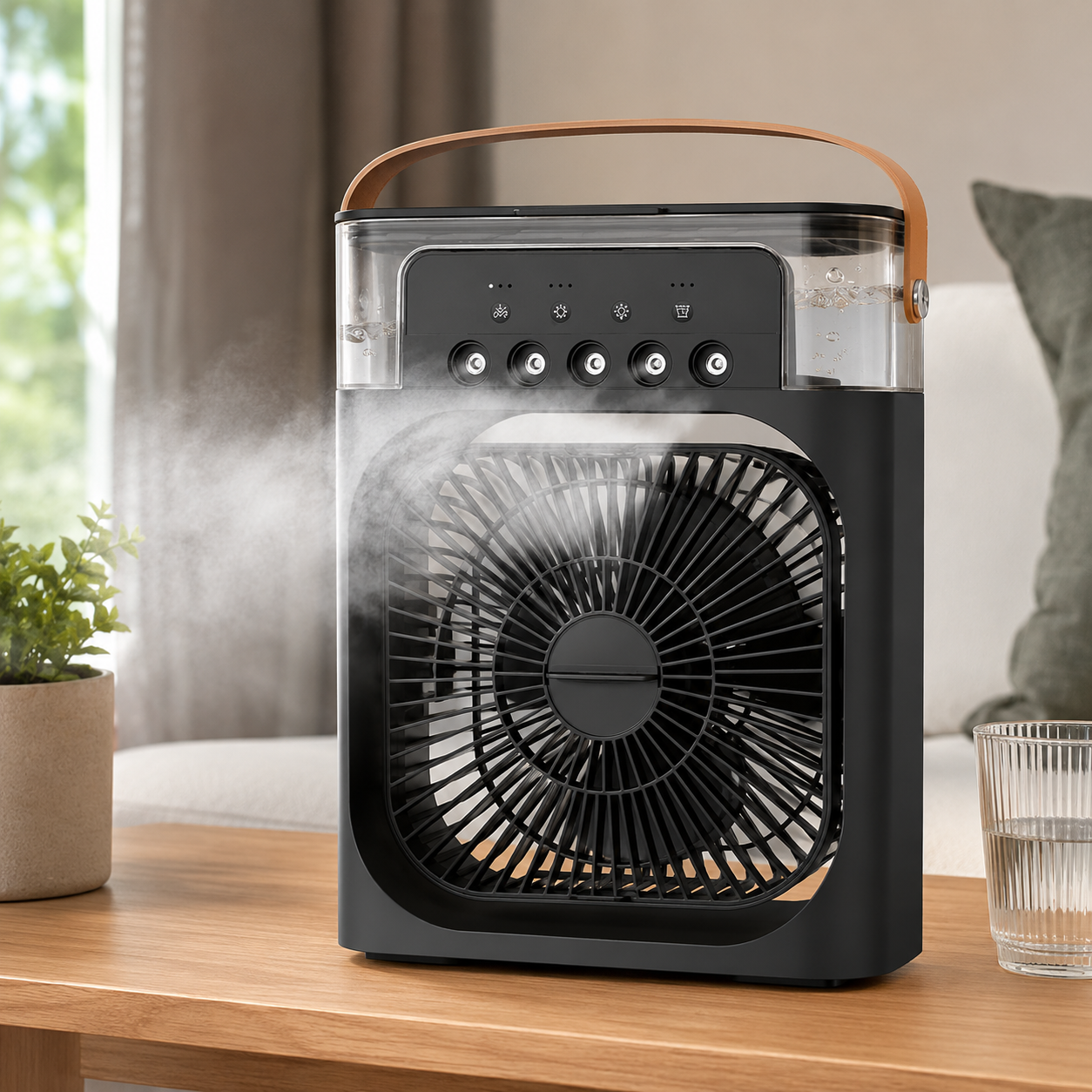 Portable Air Cooler with Remote – Compact Evaporative Personal AC