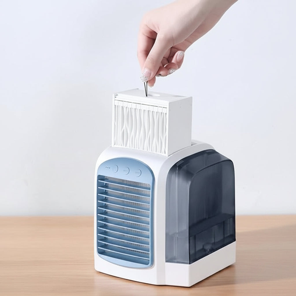 Personal Evaporative Air Cooler with Digital Screen – Space-Saving Fan