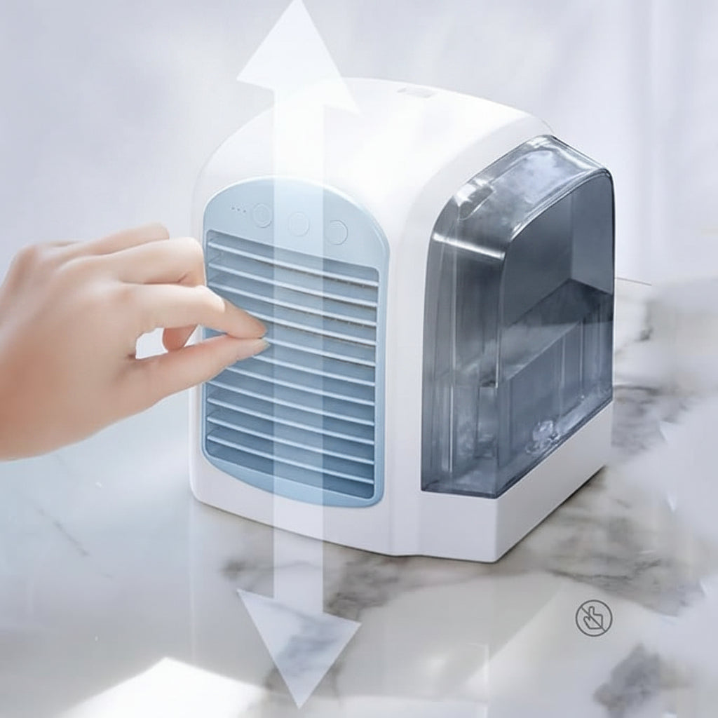Personal Evaporative Air Cooler with Digital Screen – Space-Saving Fan