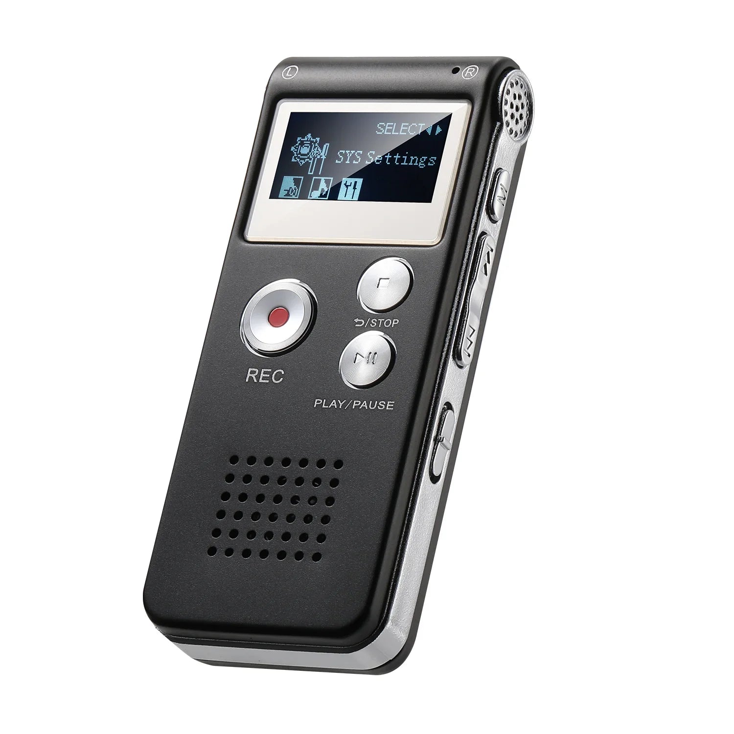 Portable Voice Activated Audio Recorder with High-Quality Capture