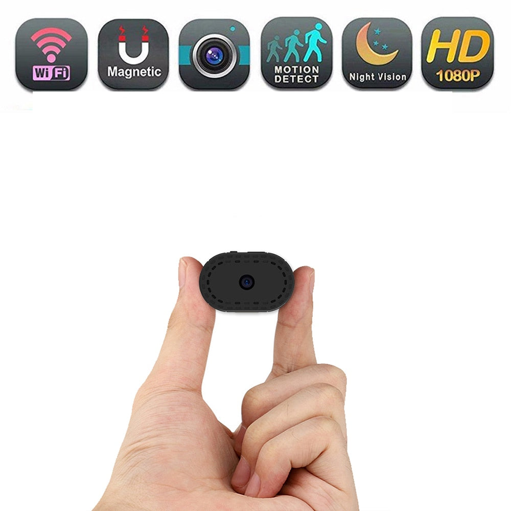 Compact Wireless Security Camera – 720P HD, Night Vision, Motion Detection, Battery Operated