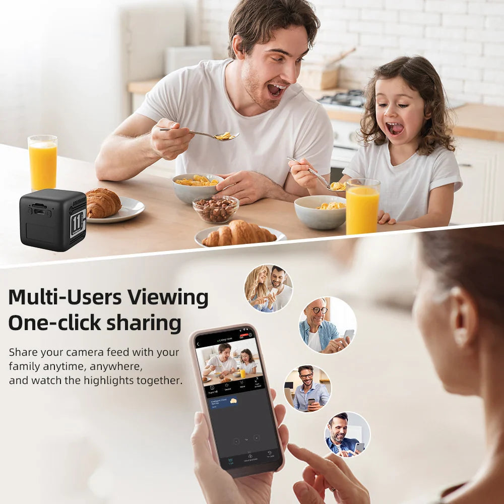 1080P HD Night Vision Security Camera with WiFi Compact Design