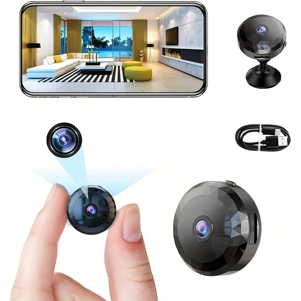 Indoor Security Camera with WiFi – 1080P HD, Night Vision, Motion Sensor