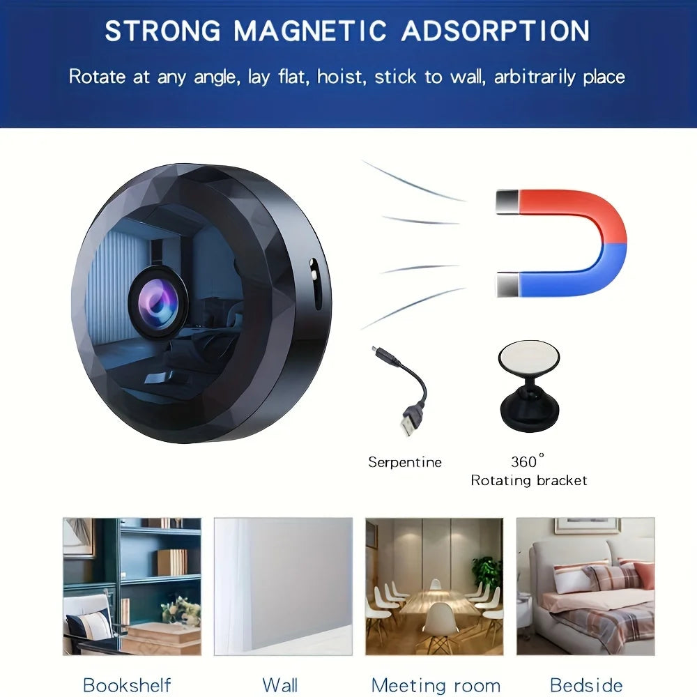 Indoor Security Camera with WiFi – 1080P HD, Night Vision, Motion Sensor