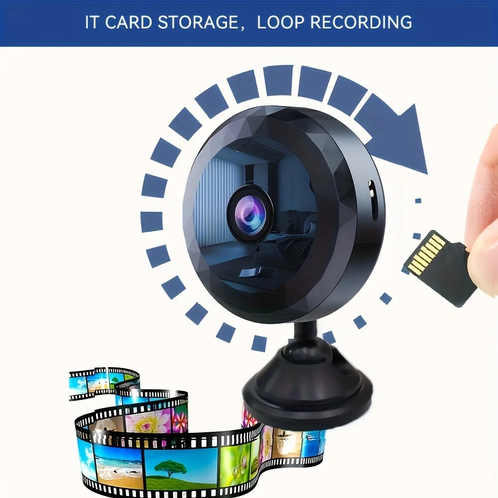 Indoor Security Camera with WiFi – 1080P HD, Night Vision, Motion Sensor