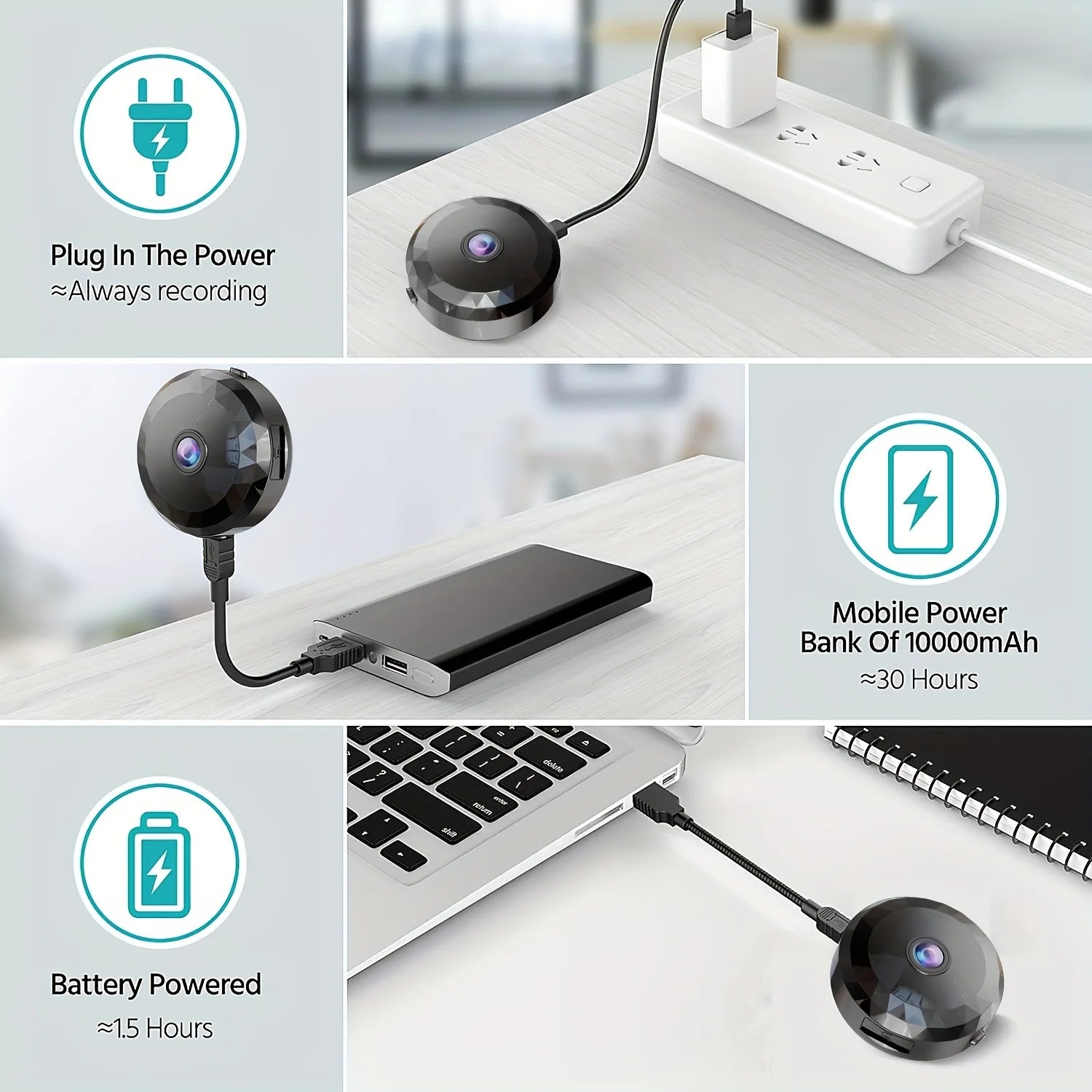 Indoor Security Camera with WiFi – 1080P HD, Night Vision, Motion Sensor