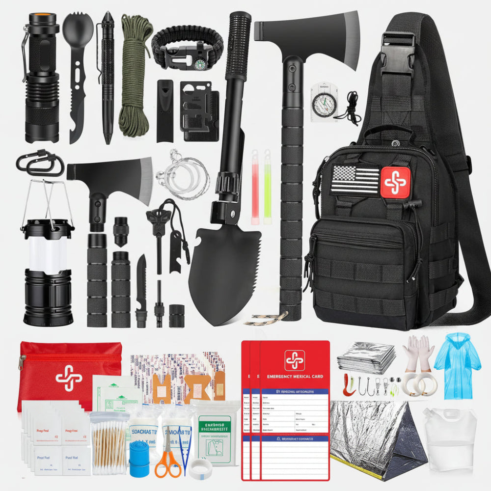 Emergency Preparedness Set | 262-Piece Survival Gear with First Aid Supplies