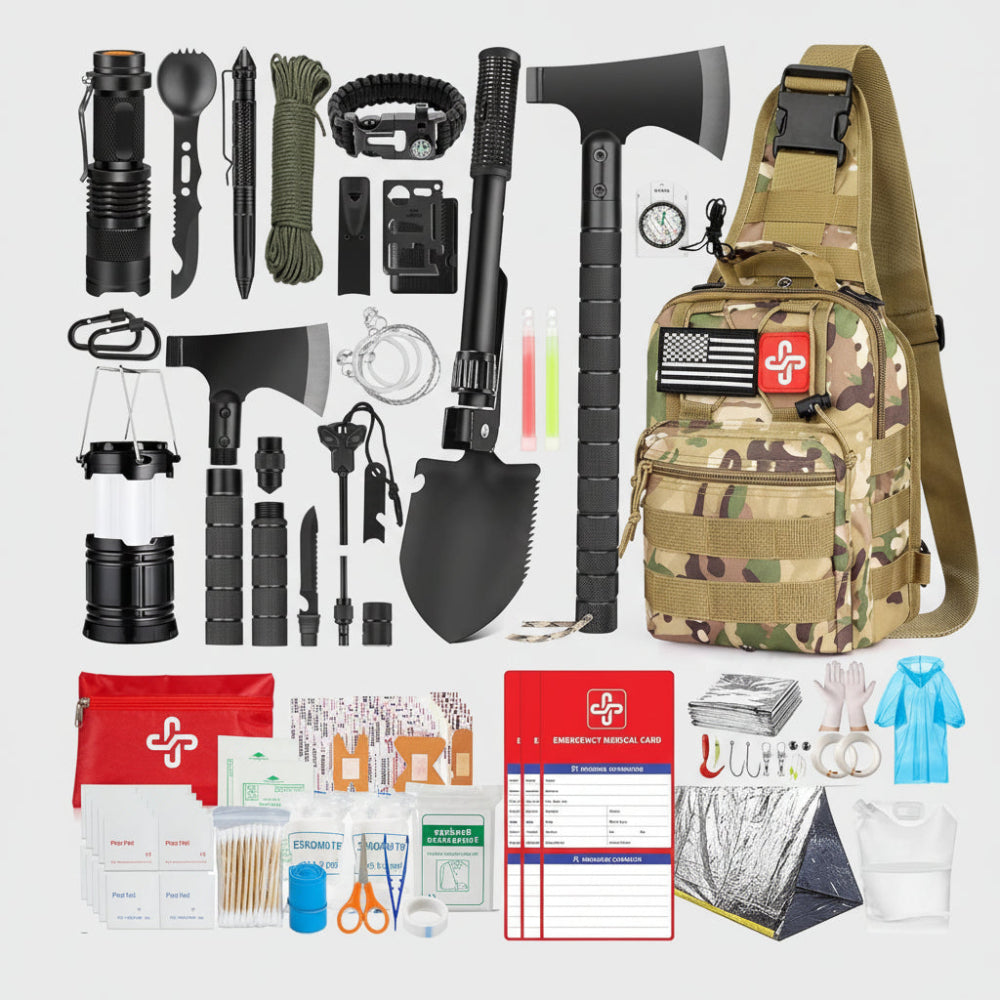 Emergency Preparedness Set | 262-Piece Survival Gear with First Aid Supplies