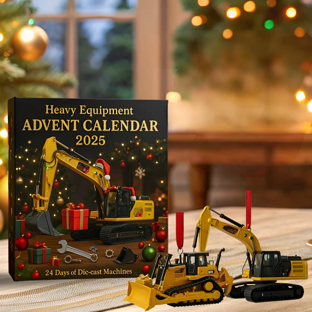 Festive Countdown with 24 Mini Construction Vehicles
