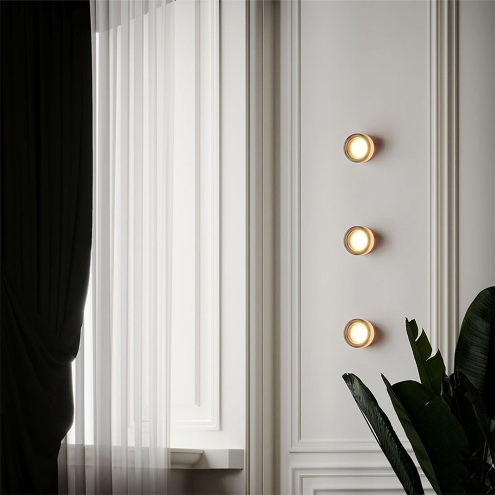 Energy-Efficient Wall Sconce with Dimpled Glass - Modern LED Lighting