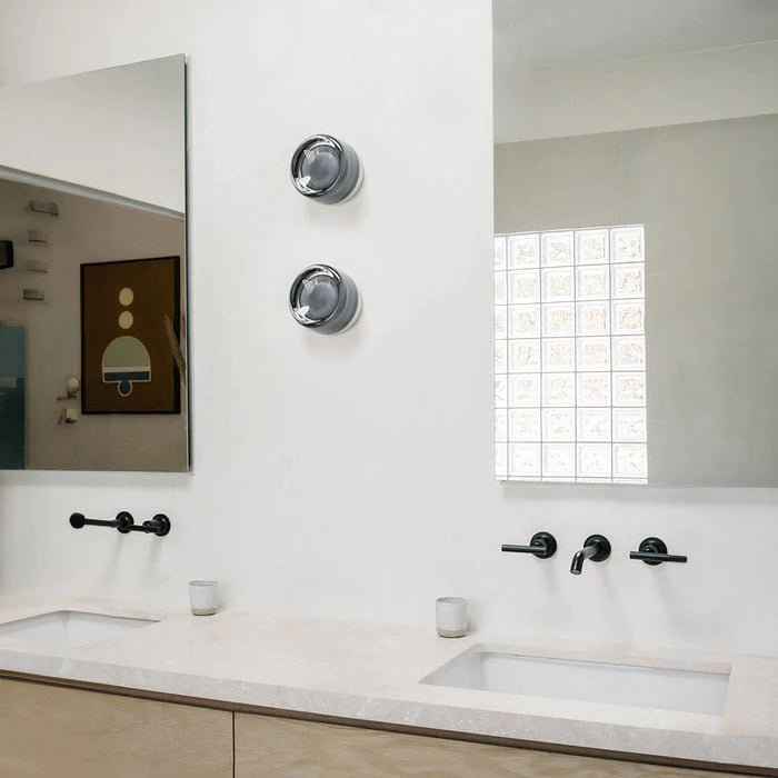 Energy-Efficient Wall Sconce with Dimpled Glass - Modern LED Lighting