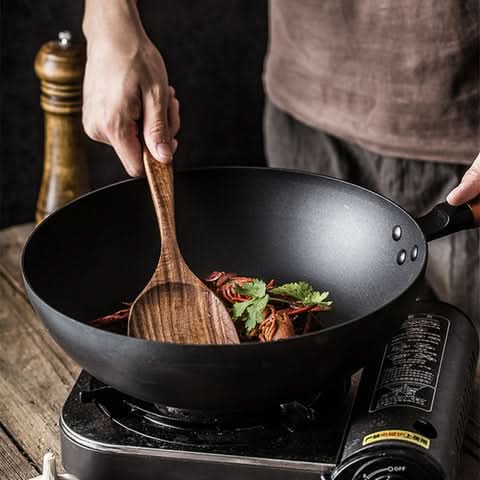 Elegant Teak Wood Utensil Set for Stylish Cooking