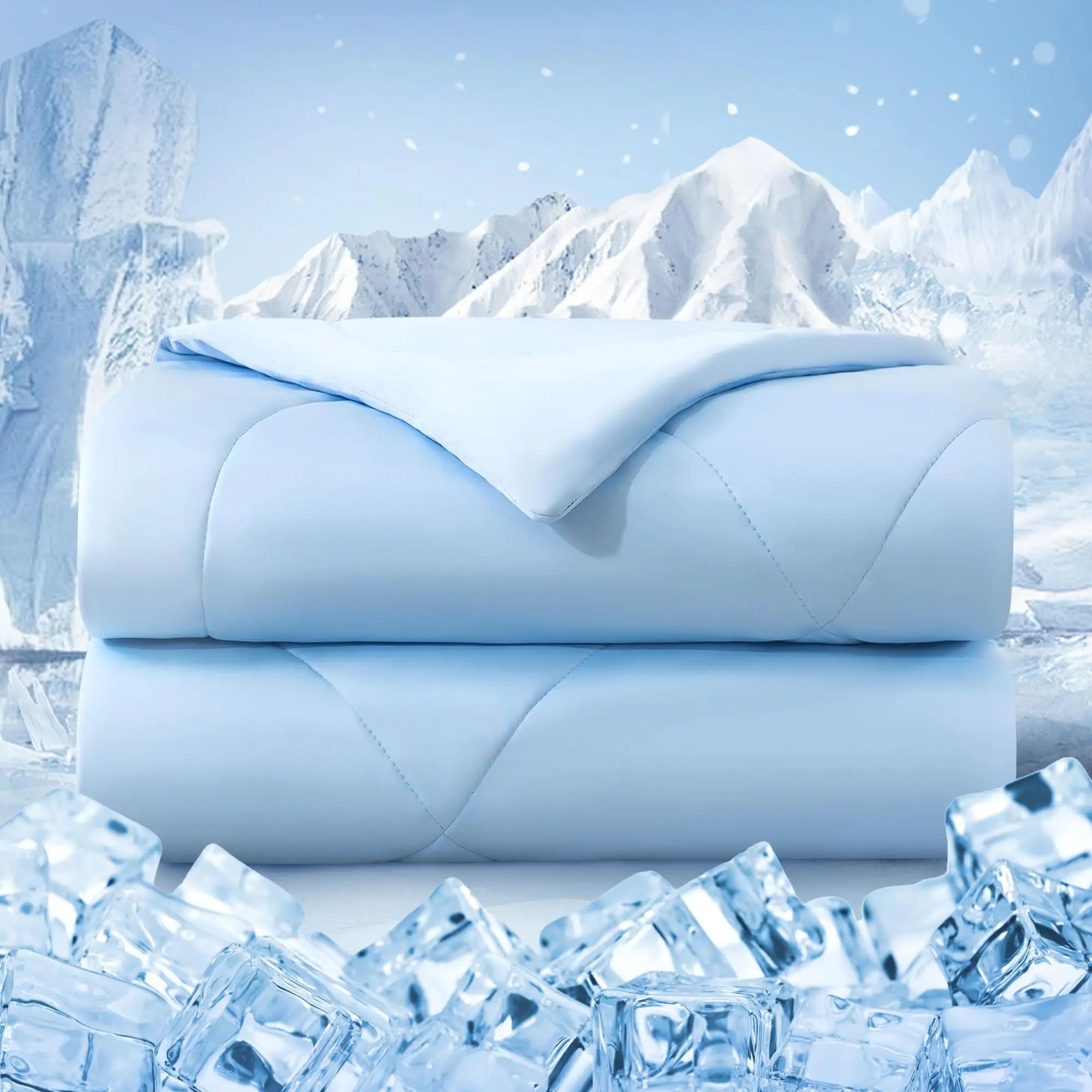 Lightweight Cooling Comforter with Q Max 0.4 Technology for All-Season Use