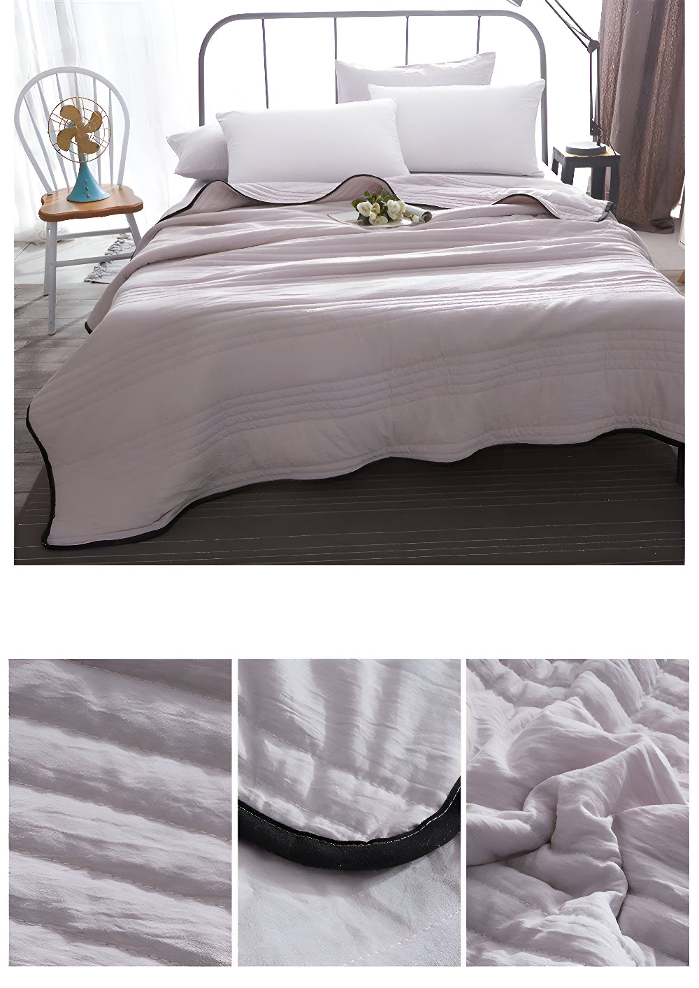 Breathable Summer Blanket with Cool Touch and Heat Dissipation Technology