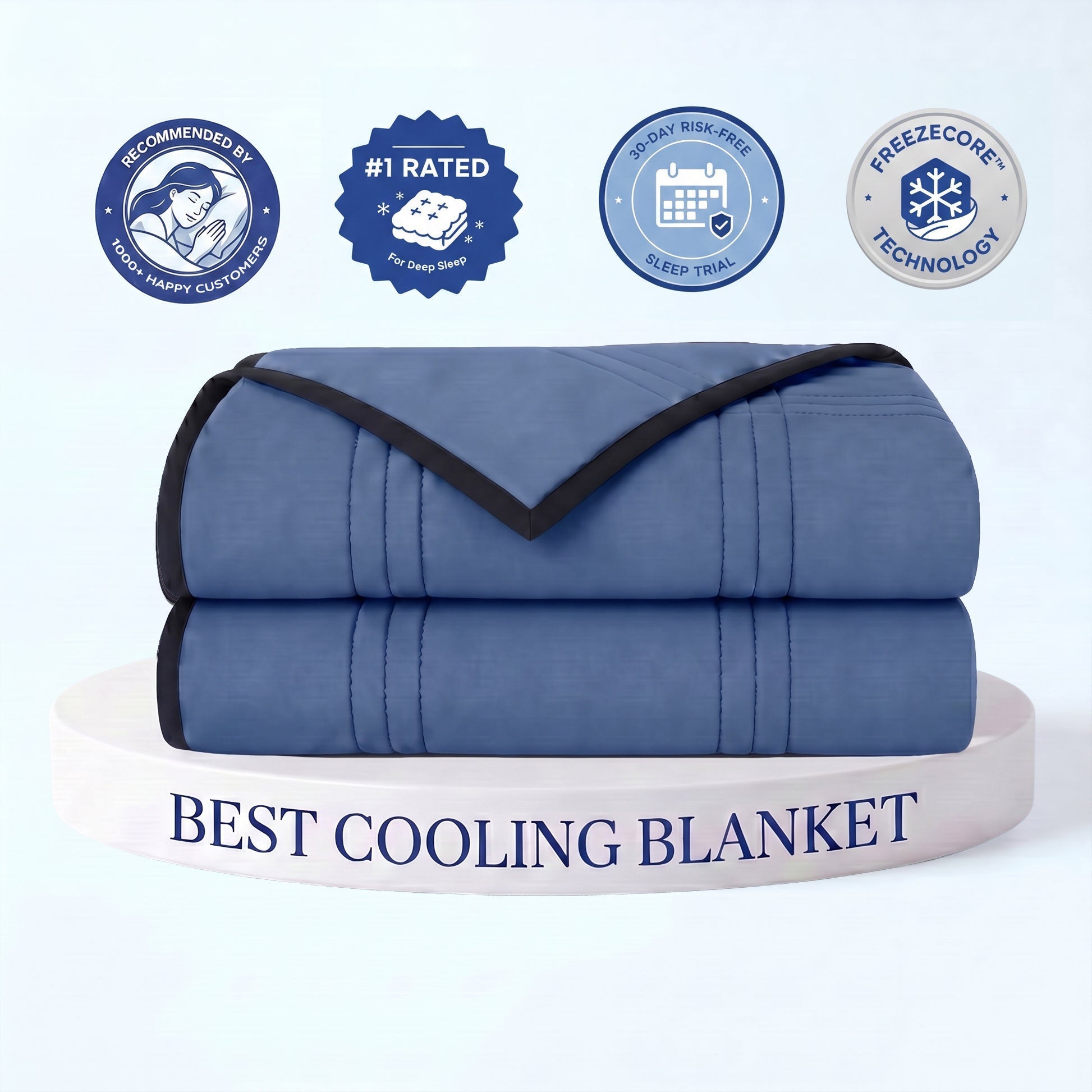 Breathable Ice-Infused Cooling Blanket for Comfortable Sleep