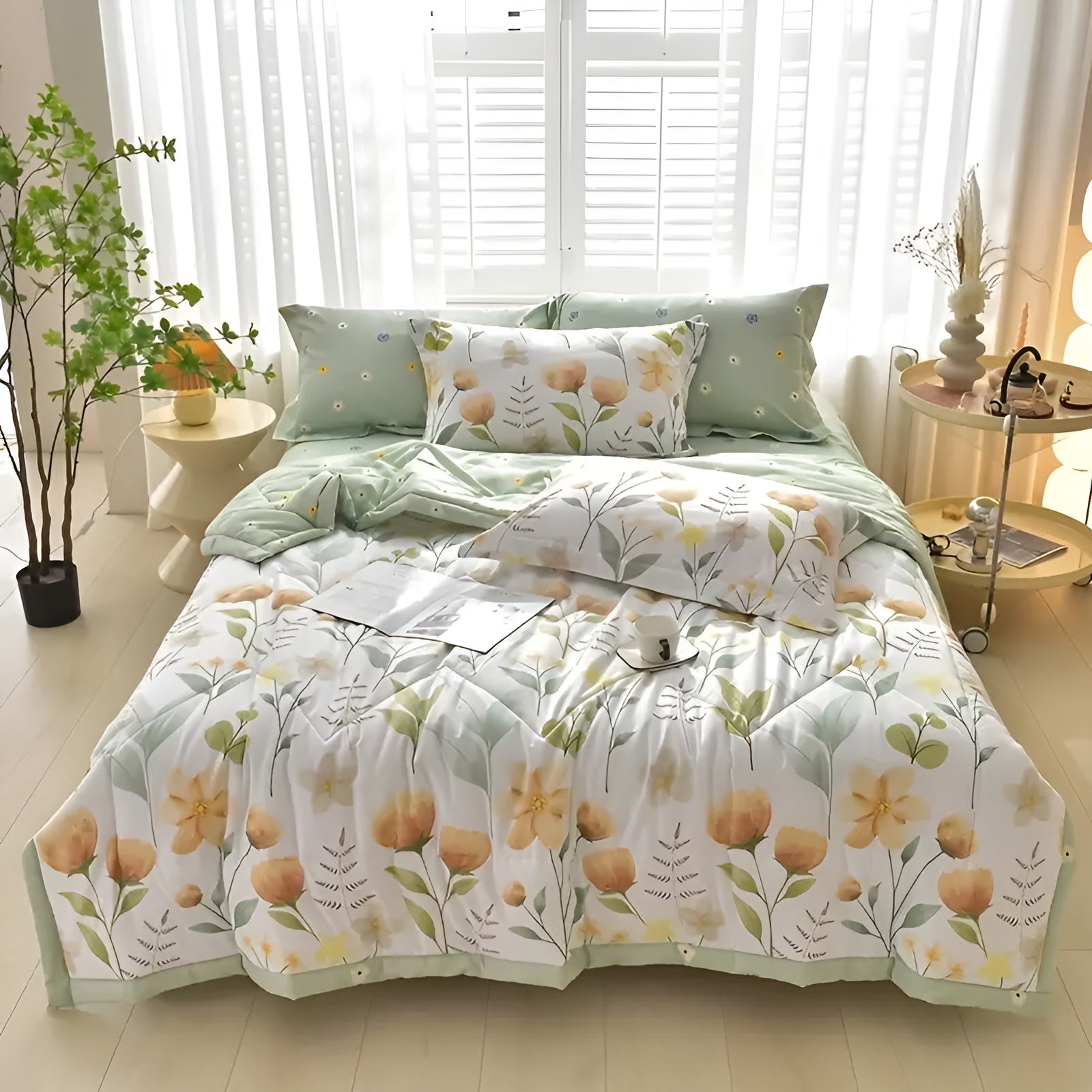 Lightweight Cotton Cooling Blanket – Breathable Fabric for Hot Sleepers