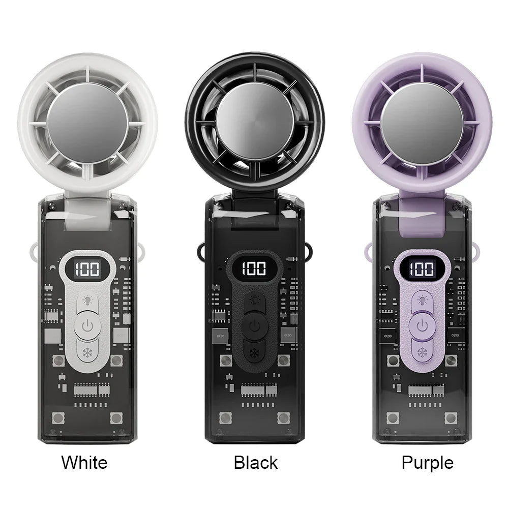 Portable Handheld Misting Fan with Adjustable Speed for Quick Cooling