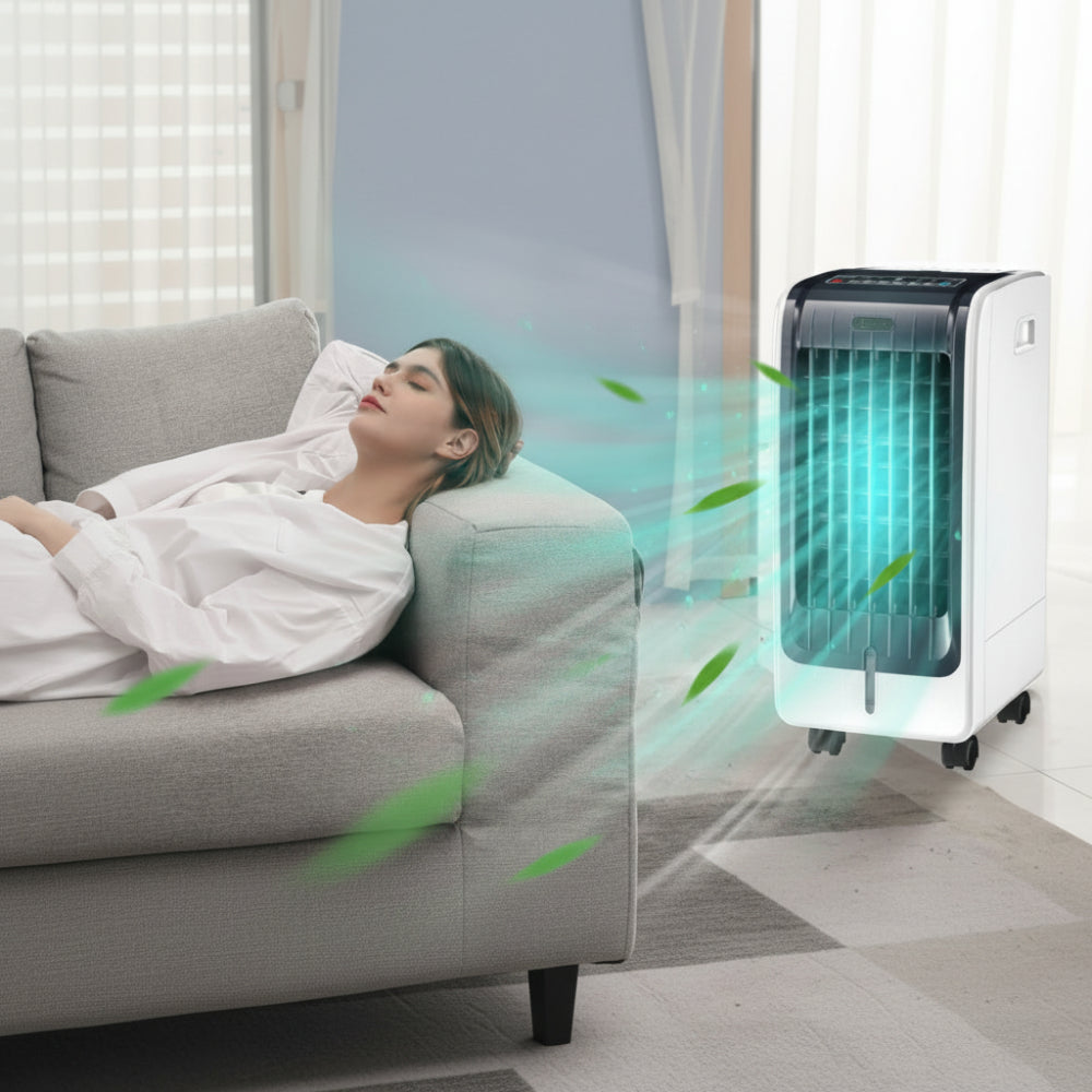 Portable Evaporative Cooler – 3 Speed Air Conditioner with Timer