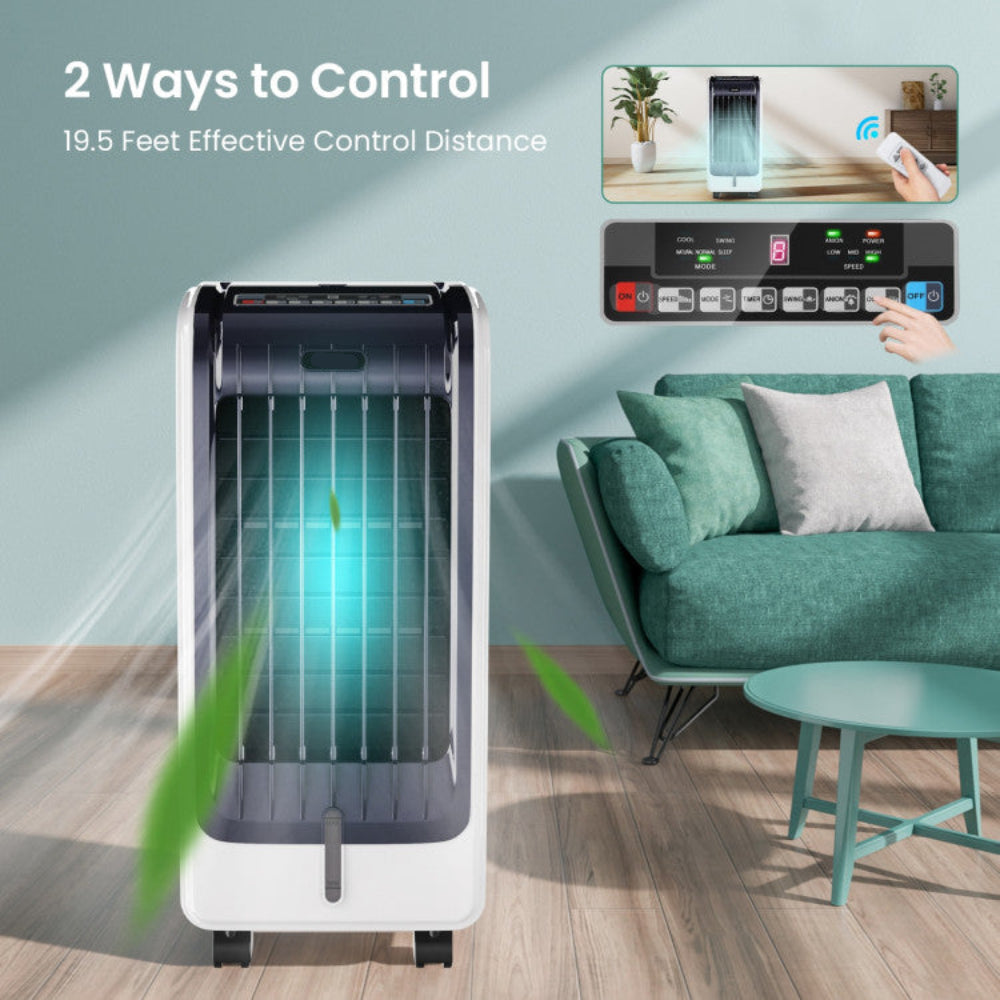 Portable Evaporative Cooler – 3 Speed Air Conditioner with Timer