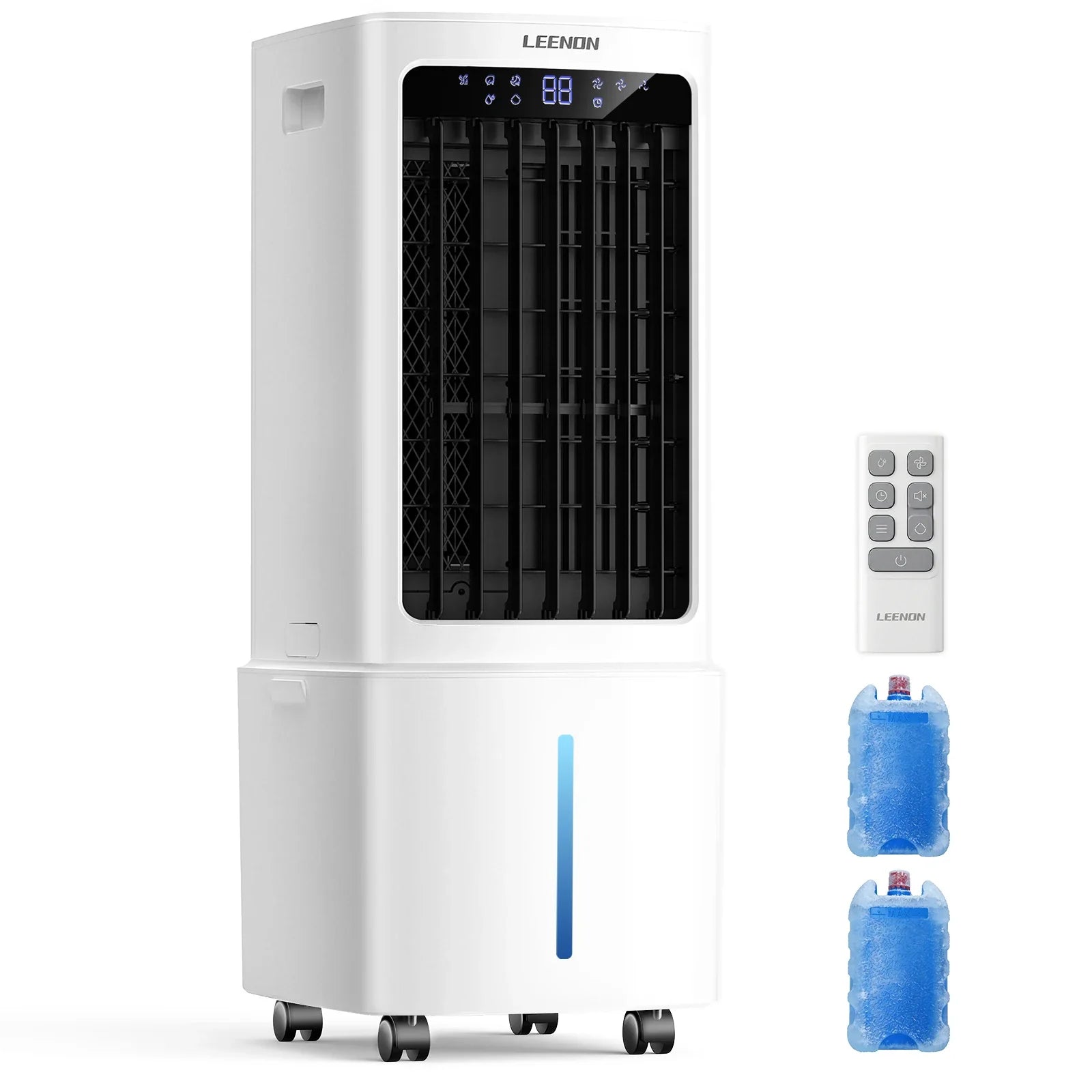 Compact Cooling Fan with Water Function | 3 Speed Settings | Remote | 9L Reservoir | Timer