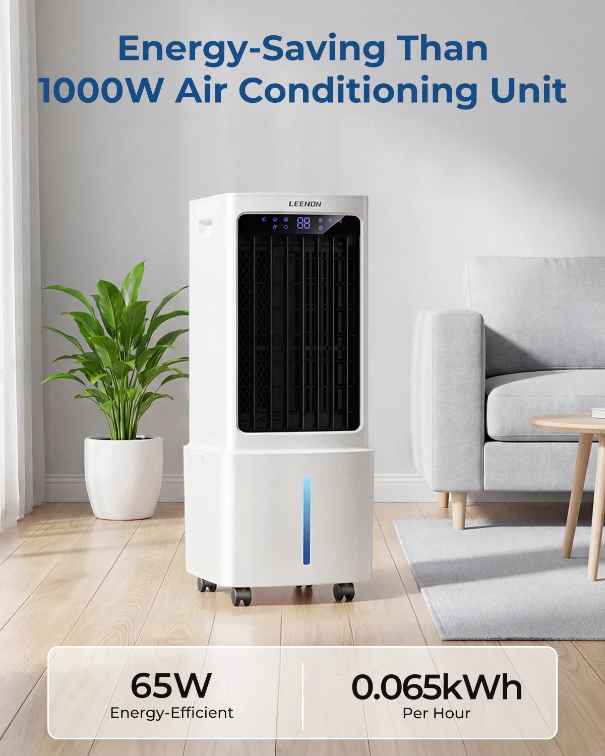 Compact Cooling Fan with Water Function | 3 Speed Settings | Remote | 9L Reservoir | Timer