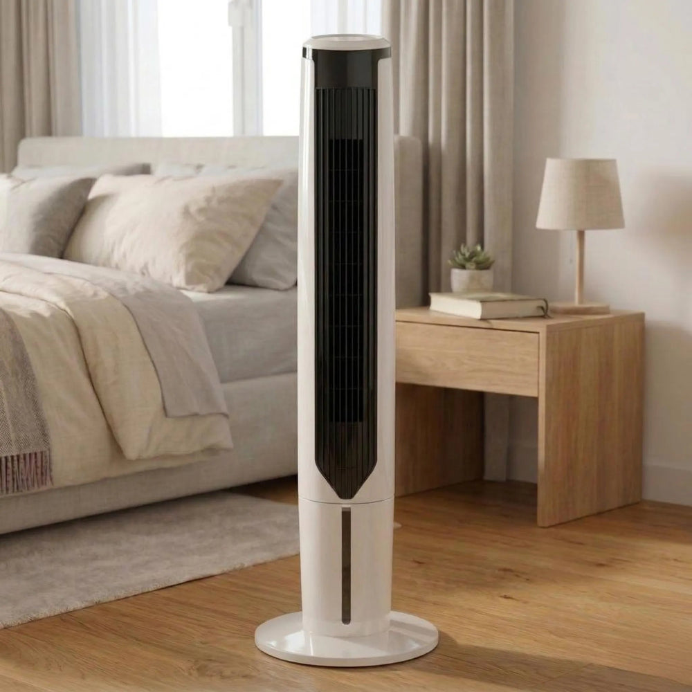 Portable Tower Fan Air Cooler - Slim Design for Quiet, Space-Saving Use