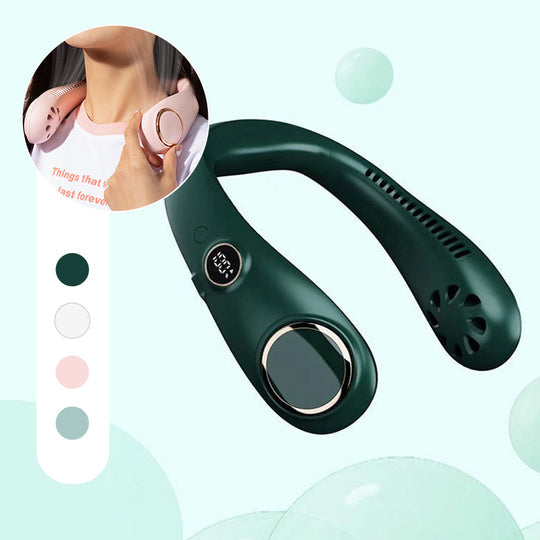 Portable Neck Fan with Rechargeable Battery – Lightweight Cooling Device
