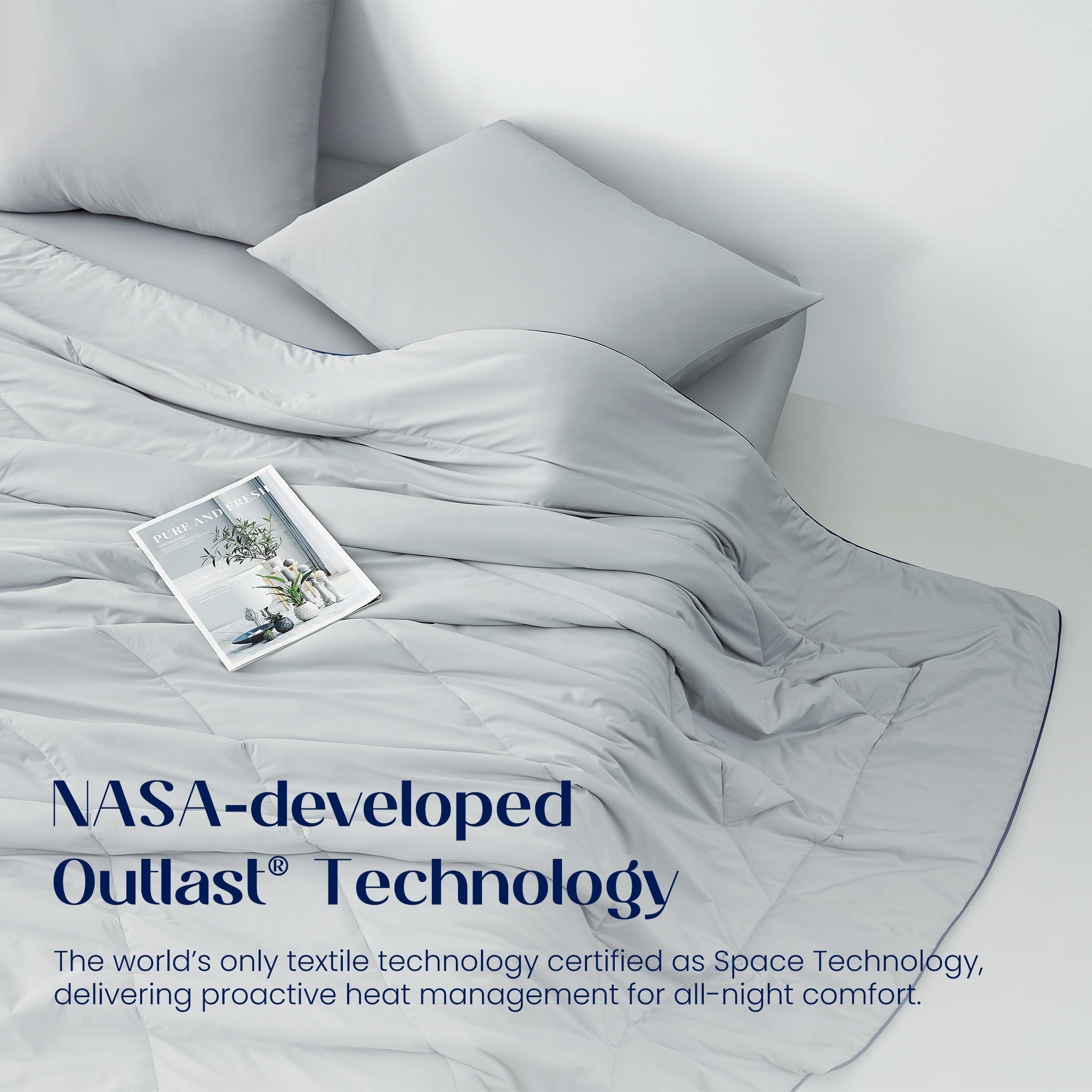 Temperature Regulating Comforter for Deep Sleep with Cooling Technology