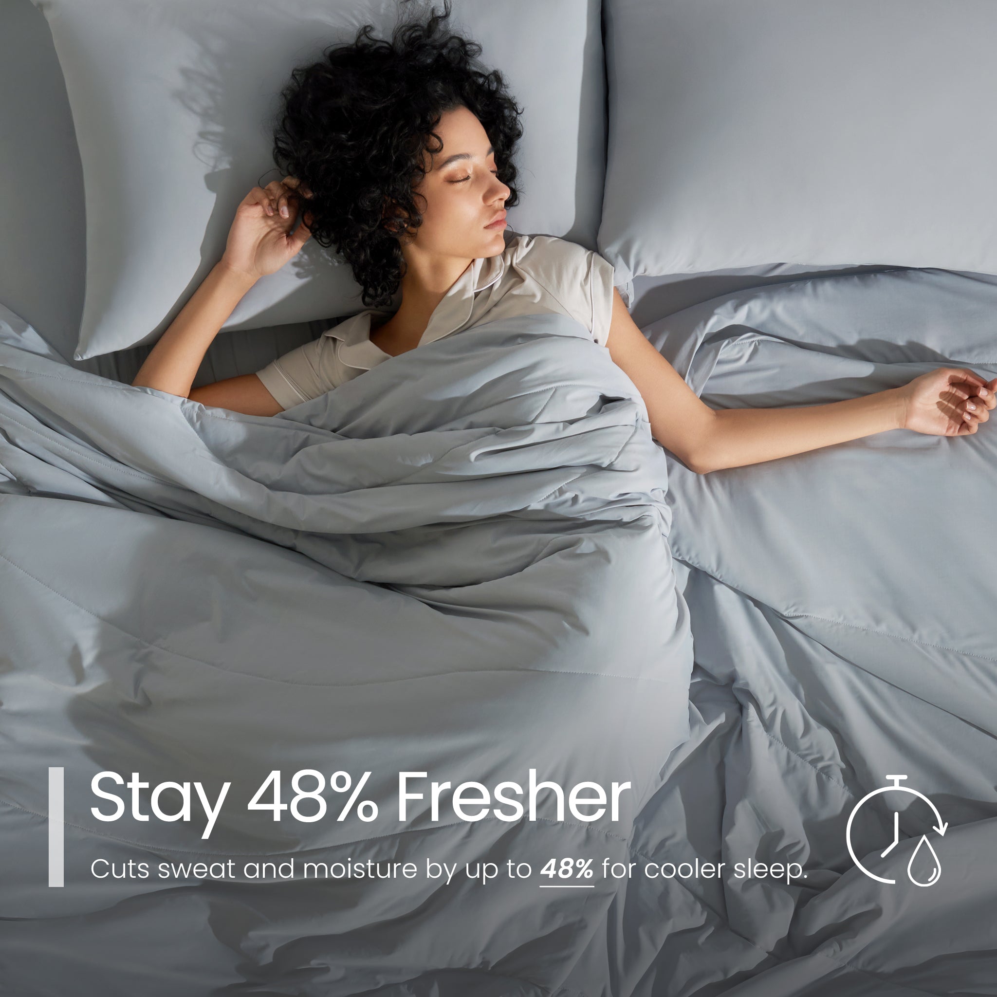 Temperature Regulating Comforter for Deep Sleep with Cooling Technology