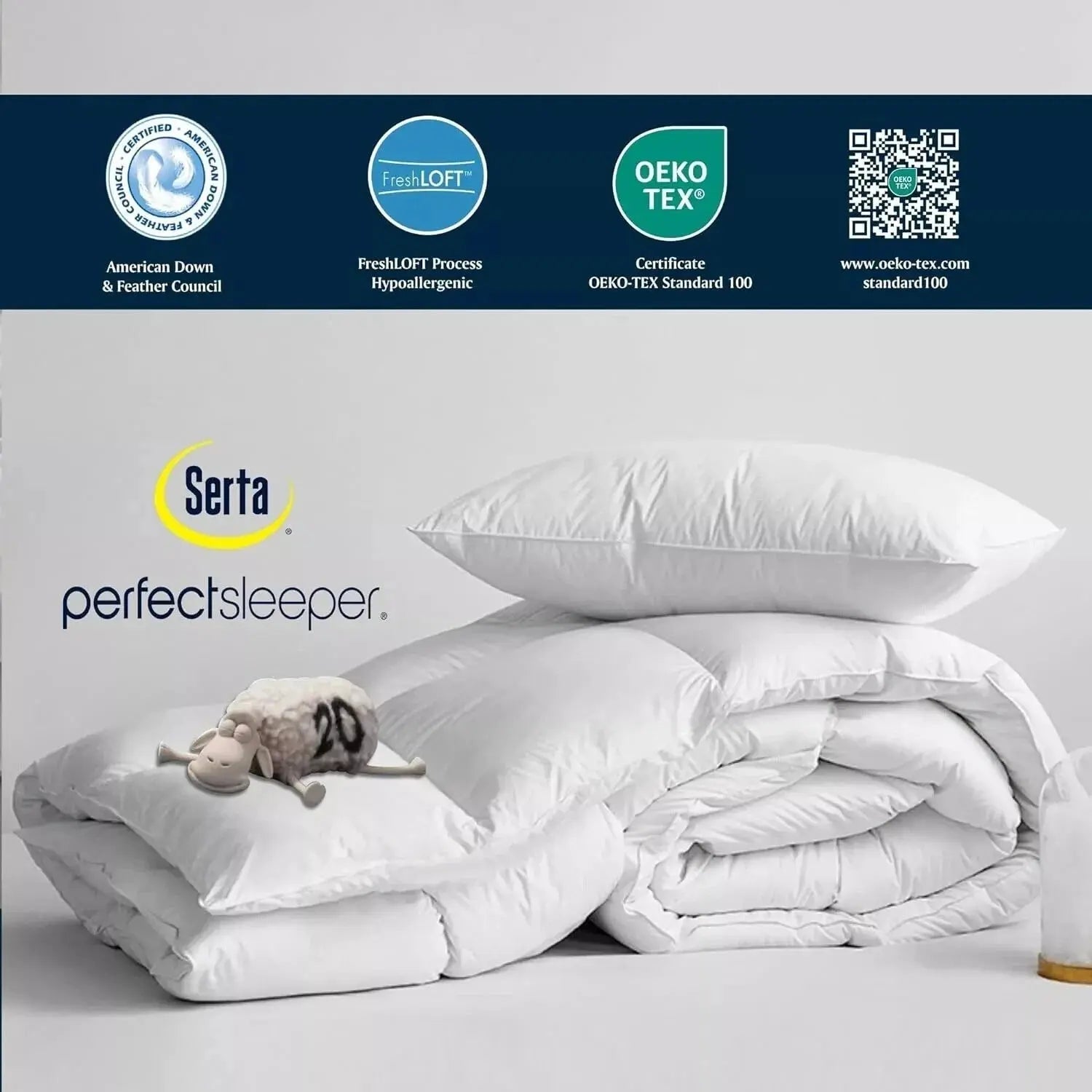 All-Season Goose Down Bedding Set – Breathable Cooling Comforter