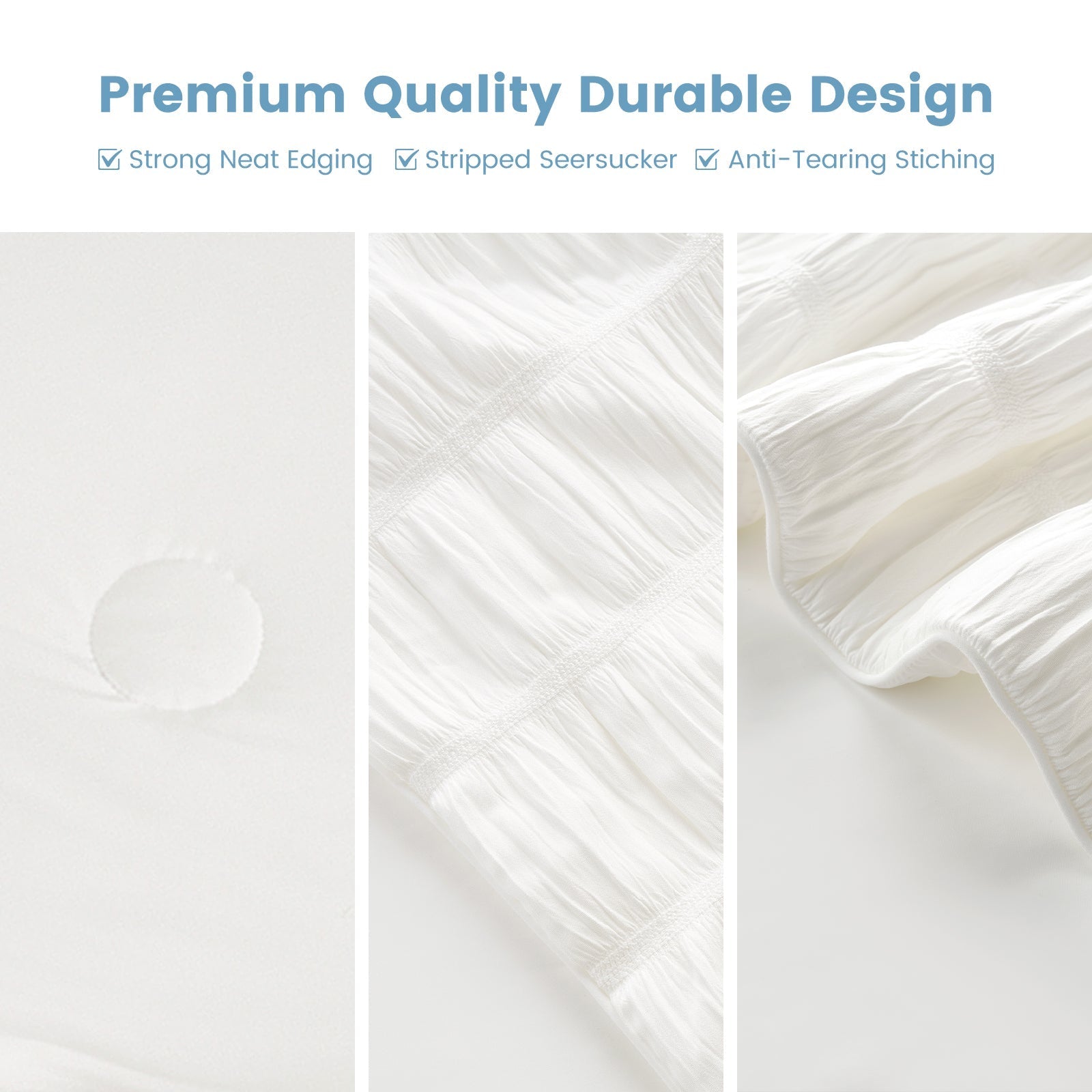 Lightweight Seersucker Cooling Blanket with Vertical Stripes – Breathable for Warm Sleepers