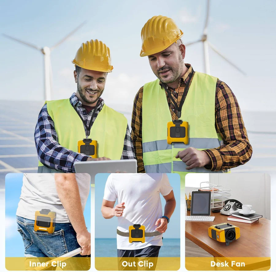 Mini Handheld Fan with USB Charging and LED Light - Portable Cooling Device